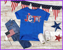 Load image into Gallery viewer, Patriotic Letters Full Color Transfers