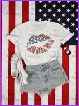 Load image into Gallery viewer, Patriotic Lips Full Color Transfers