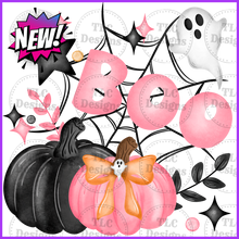 Load image into Gallery viewer, Pink And Black Halloween Full Color Transfers