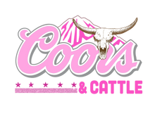 Load image into Gallery viewer, Pink Coors And Cattle Full Color Transfers