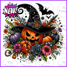 Load image into Gallery viewer, Pumpkin Witch Halloween Full Color Transfers