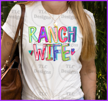 Load image into Gallery viewer, Ranch Wife Cheery Words Full Color Transfers