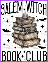 Load image into Gallery viewer, Salem Witch Book Club Full Color Transfers