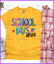 Load image into Gallery viewer, School Bus Driver Full Color Transfers