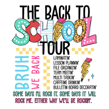 Load image into Gallery viewer, Back To School Tour With Free Pencil Bow Pocket Full Color Transfers