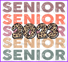 Load image into Gallery viewer, Senior 2023 Leopard Full Color Transfers