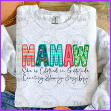 Load image into Gallery viewer, She Is Clothed- Mamaw Full Color Transfers