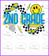 Load image into Gallery viewer, Skate Board 2Nd Grade Full Color Transfers