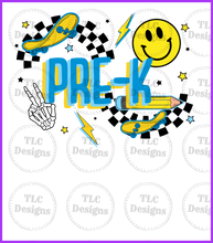 Load image into Gallery viewer, Skate Board Pre K Full Color Transfers