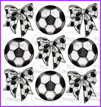 Load image into Gallery viewer, Soccer Coquette Full Color Transfers
