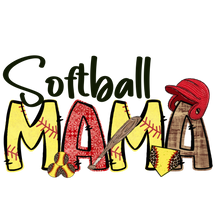 Load image into Gallery viewer, Softball Mama With 6 Softballs For Sleeves- Add Names In Notes Section Full Color Transfers