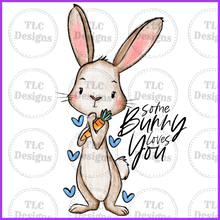 Load image into Gallery viewer, Some Bunny Loves You- Boy Full Color Transfers