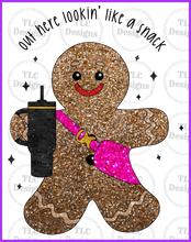Load image into Gallery viewer, Sparkly Gingerbread Full Color Transfers