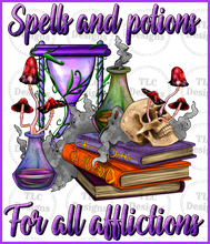 Load image into Gallery viewer, Spells And Potions For All Afflictions Full Color Transfers