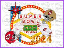 Load image into Gallery viewer, Super Bowl 2024 2 Full Color Transfers