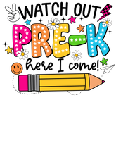 Load image into Gallery viewer, Watch Out Bright Colors- Pre K Full Color Transfers