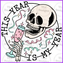 Load image into Gallery viewer, This Year Is My Skellie Full Color Transfers