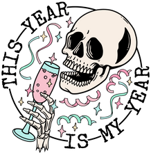 Load image into Gallery viewer, This Year Is My Skellie Full Color Transfers