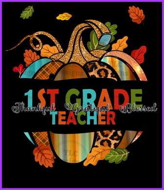1St Grade Teacher Full Color Transfers