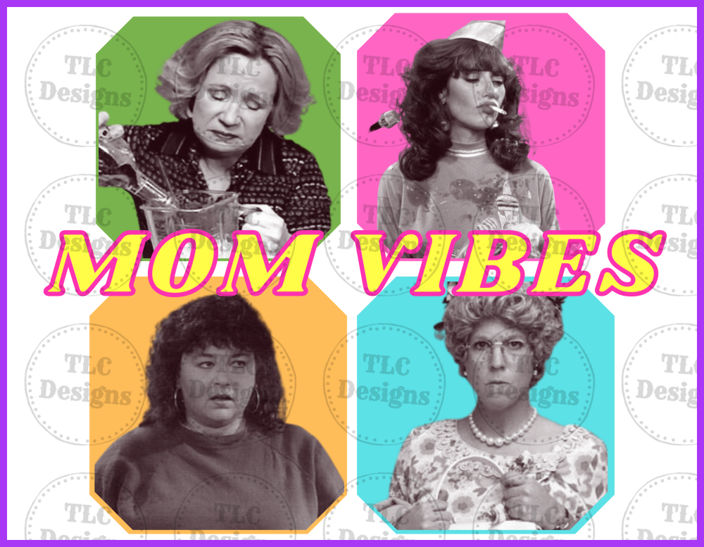 90S Mom Full Color Transfers