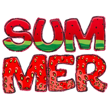 Load image into Gallery viewer, Summer Watermelon Strawberry Full Color Transfers
