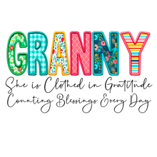 Load image into Gallery viewer, She Is Clothed- Granny Full Color Transfers

