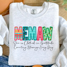 Load image into Gallery viewer, She Is Clothed- Memaw Full Color Transfers
