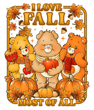 Load image into Gallery viewer, Fall Bears Full Color Transfers
