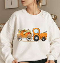 Load image into Gallery viewer, Fall Tractor With A Bow Full Color Transfers
