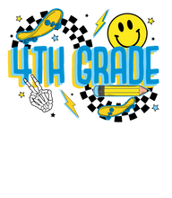 Load image into Gallery viewer, Skate Board 4Th Grade Full Color Transfers
