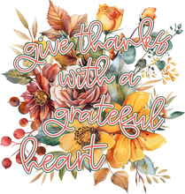 Load image into Gallery viewer, Give Thanks With A Grateful Heart Full Color Transfers
