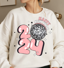 Load image into Gallery viewer, Happy New Year 2024 Silver Ball Full Color Transfers
