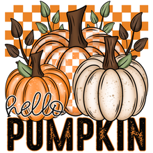 Load image into Gallery viewer, Hey Pumpkin Checkered Full Color Transfers
