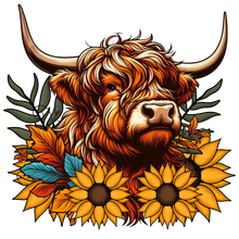 Load image into Gallery viewer, Highland Fall Cow Full Color Transfers
