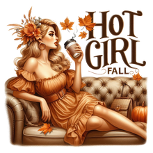 Load image into Gallery viewer, Hot Girl Fall Full Color Transfers
