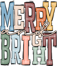 Load image into Gallery viewer, Merry &amp; Bright Boho Full Color Transfers
