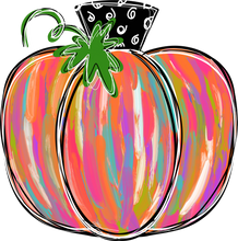 Load image into Gallery viewer, Painted Pumpkin Bright Colors Full Color Transfers
