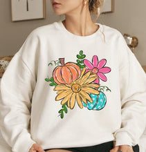 Load image into Gallery viewer, Pumpkin And Sunflower Collage Full Color Transfers
