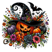 Load image into Gallery viewer, Pumpkin Witch Halloween Full Color Transfers
