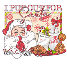 Load image into Gallery viewer, I Put Out For Santa Full Color Transfers

