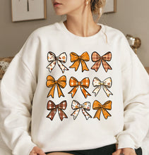 Load image into Gallery viewer, Retro Fall Pumpkin Bow Full Color Transfers
