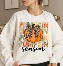 Load image into Gallery viewer, Retro Pumpkin Season Bow Full Color Transfers
