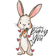 Load image into Gallery viewer, Some Bunny Loves You Girl Full Color Transfers
