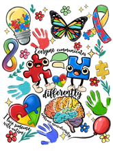 Load image into Gallery viewer, Somebodys Loud Proud Autism Mama Full Color Transfers
