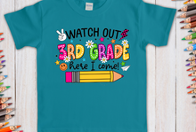 Load image into Gallery viewer, Watch Out Bright Colors- 3Rd Grade Full Color Transfers

