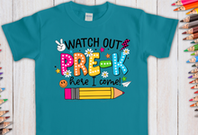 Load image into Gallery viewer, Watch Out Bright Colors- Pre K Full Color Transfers
