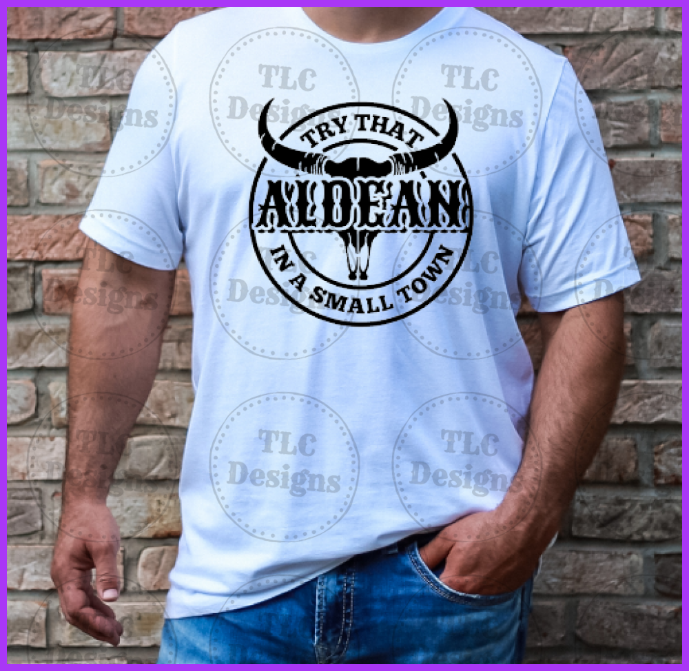 Aldean All Black Skull Full Color Transfers