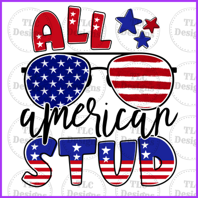 All American Stud Full Color Transfers