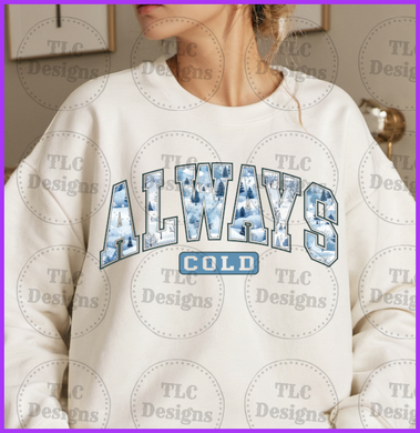 Always Cold Full Color Transfers