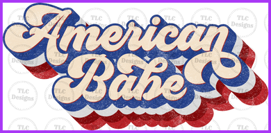 American Babe Full Color Transfers